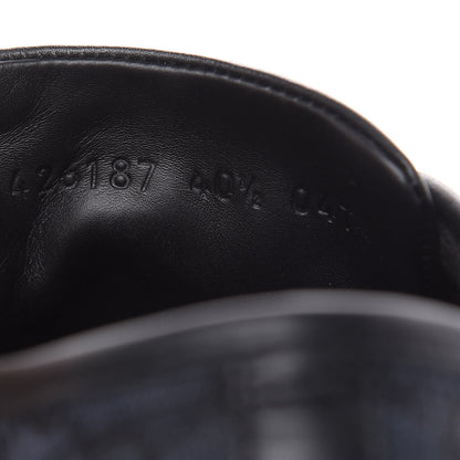 Gucci GG Monogram Calfskin Womens Low Top Sneakers 40.5 Piombo Black 6 of 9