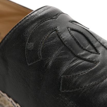 Chanel Lambskin CC Espadrilles 39 Black 11 of 15