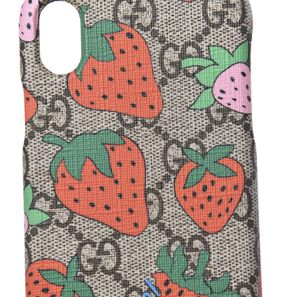Gucci GG Supreme Monogram Strawberry iPhone XR Case 5 of 5