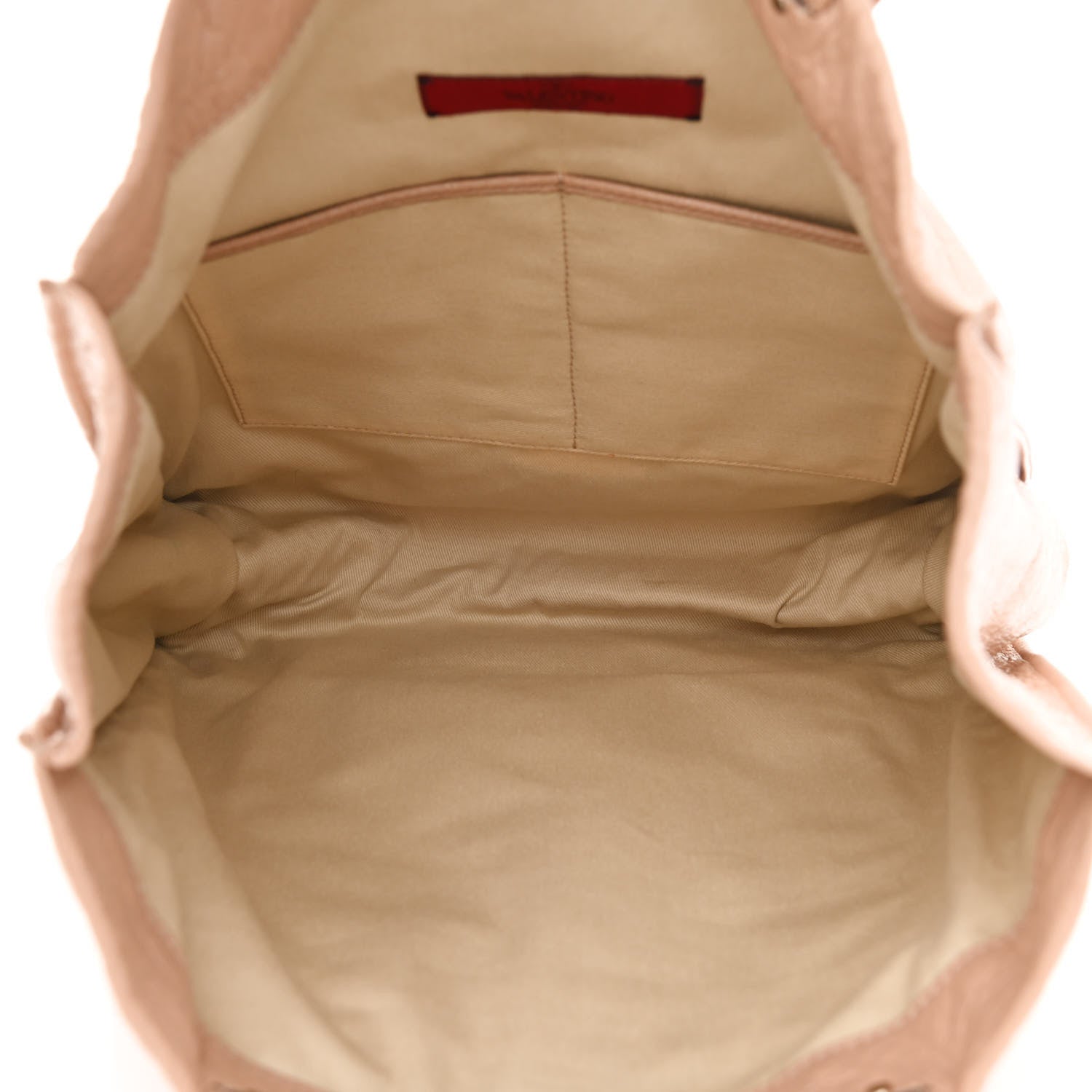 Valentino Garavani Craquele Nappa Rockstud Tote Bag Camel Rose 5 of 9