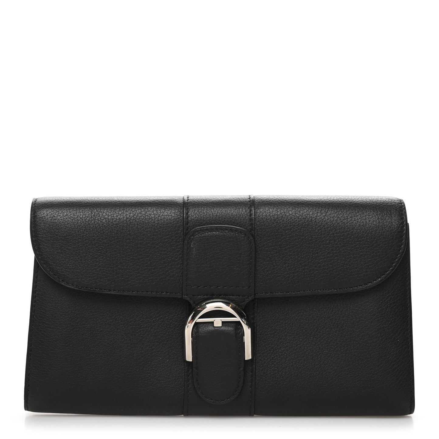 Grained Calfskin Brillant PTF Long Wallet Black