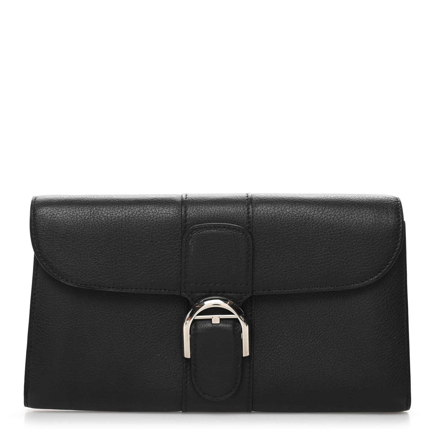 Delvaux Grained Calfskin Brillant PTF Long Wallet Black 1 of 7