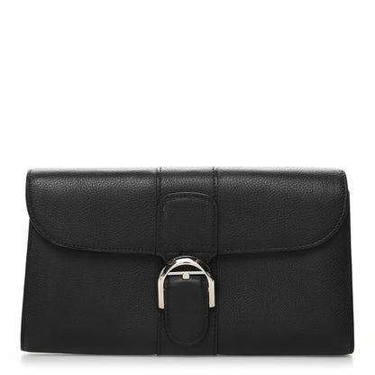 Delvaux Grained Calfskin Brillant PTF Long Wallet Black 1 of 7