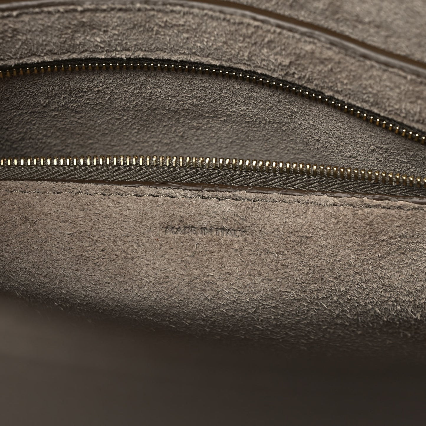 Soft Grained Calfskin Sangle Bucket Bag Taupe