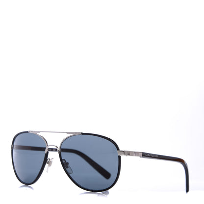 Louis Vuitton Metal Attraction Pilote Sunglasses Z0704U Black 1 of 7