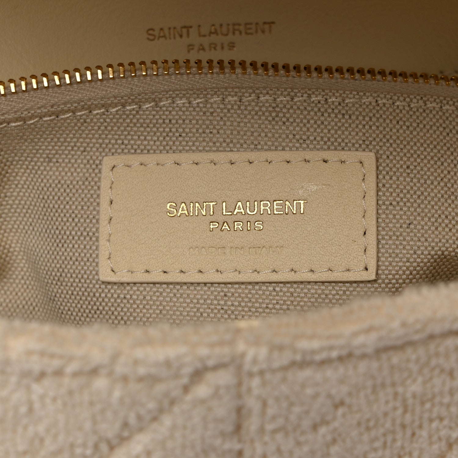 Saint Laurent Terry Patchwork Monogram Medium Jamie Tropical Sand 6 of 10
