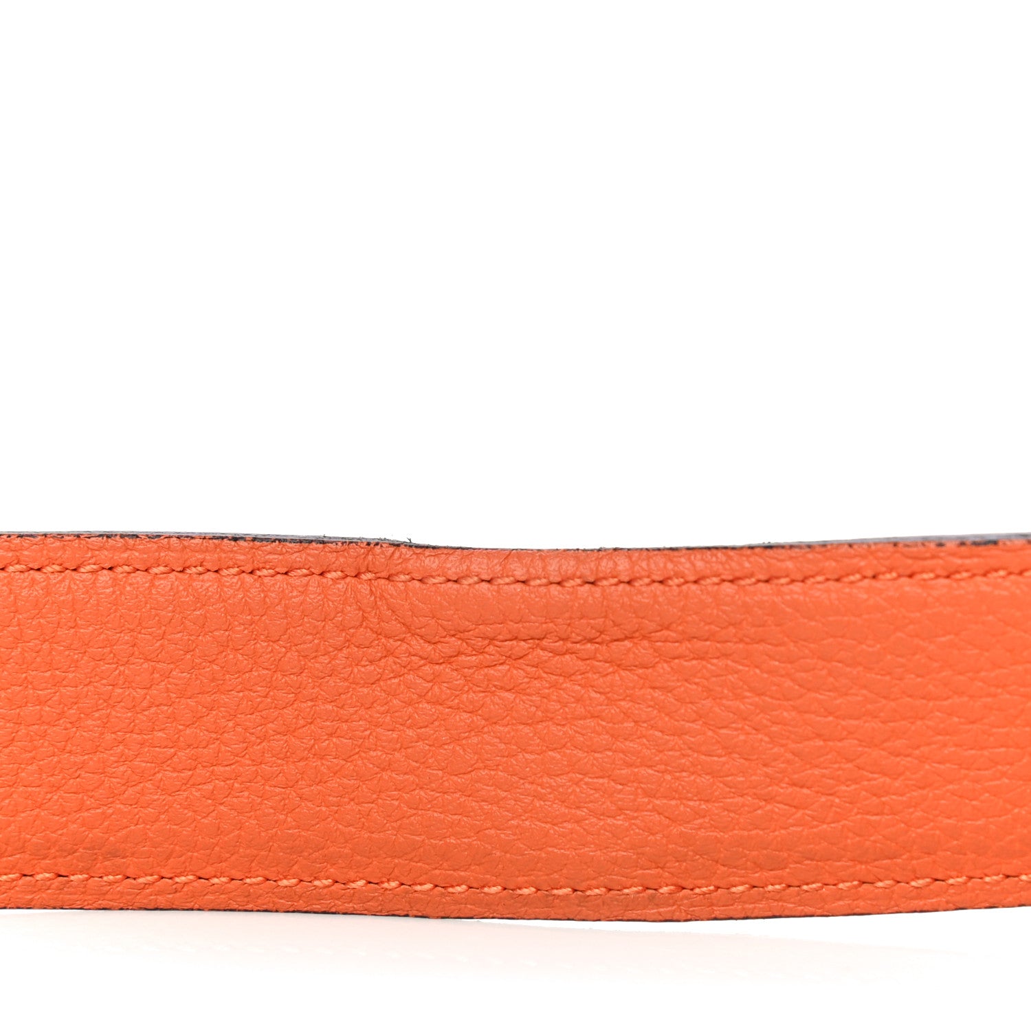 Hermes Box Togo 32mm Belt Strap 90 Black Orange 5 of 8