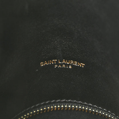Saint Laurent Lambskin Quilted Small Loulou Puffer Monogram Chain Satchel Black 7 of 11