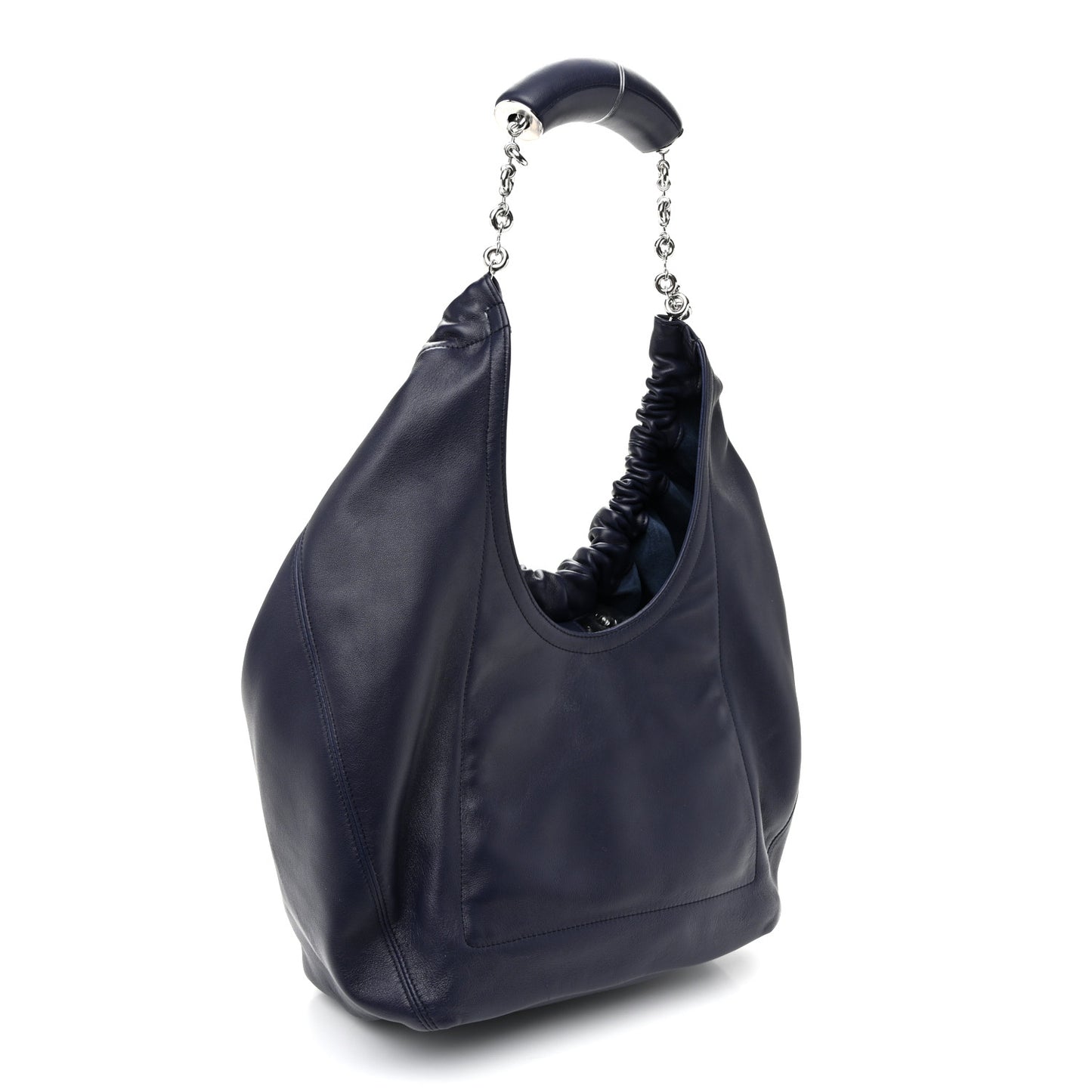 Nappa Small Squeeze Bag Abyss Blue