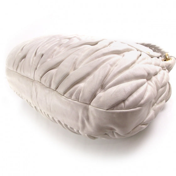 Miu Miu Leather Matelasse Coffer White 5 of 16