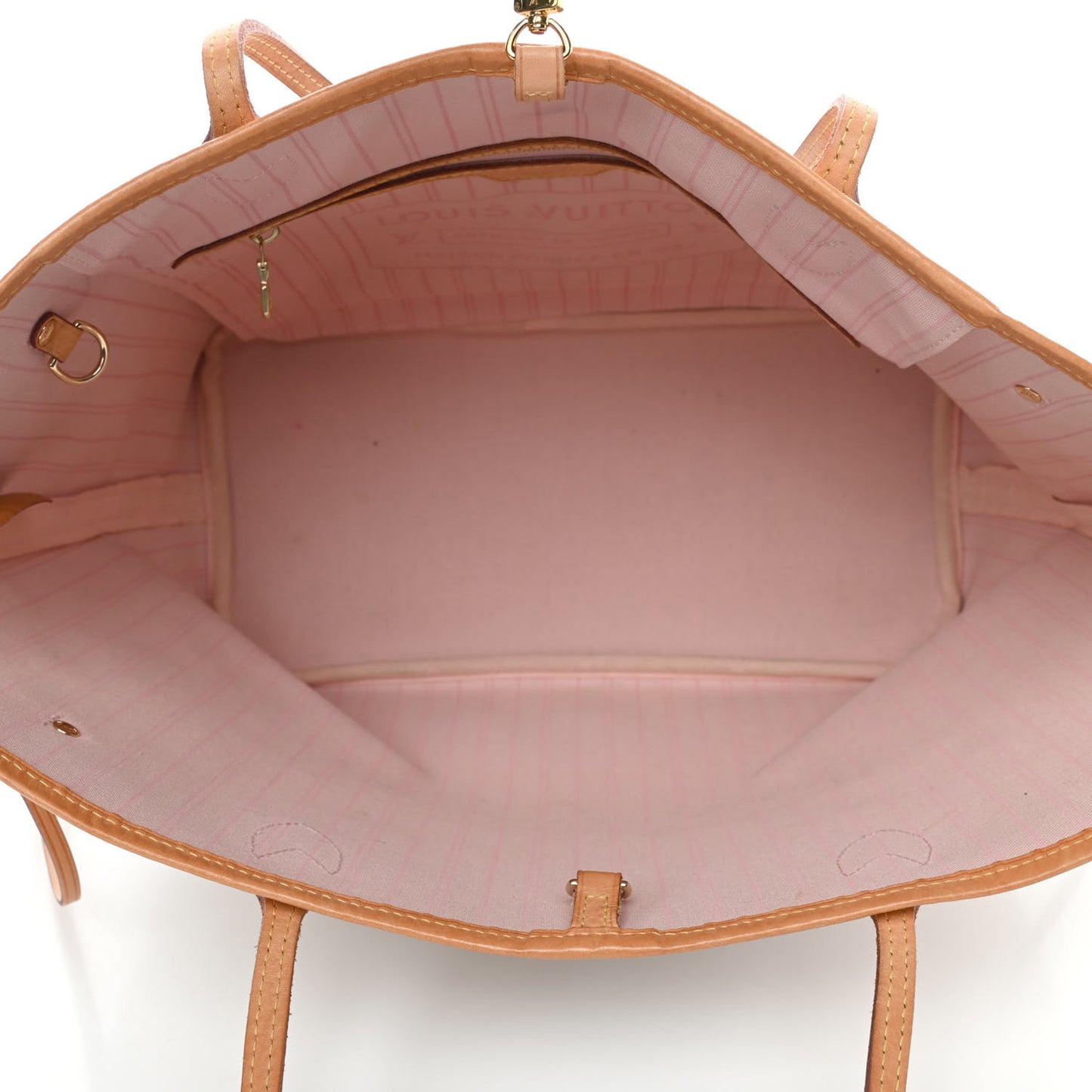 Damier Azur Neo Neverfull MM Rose Ballerine