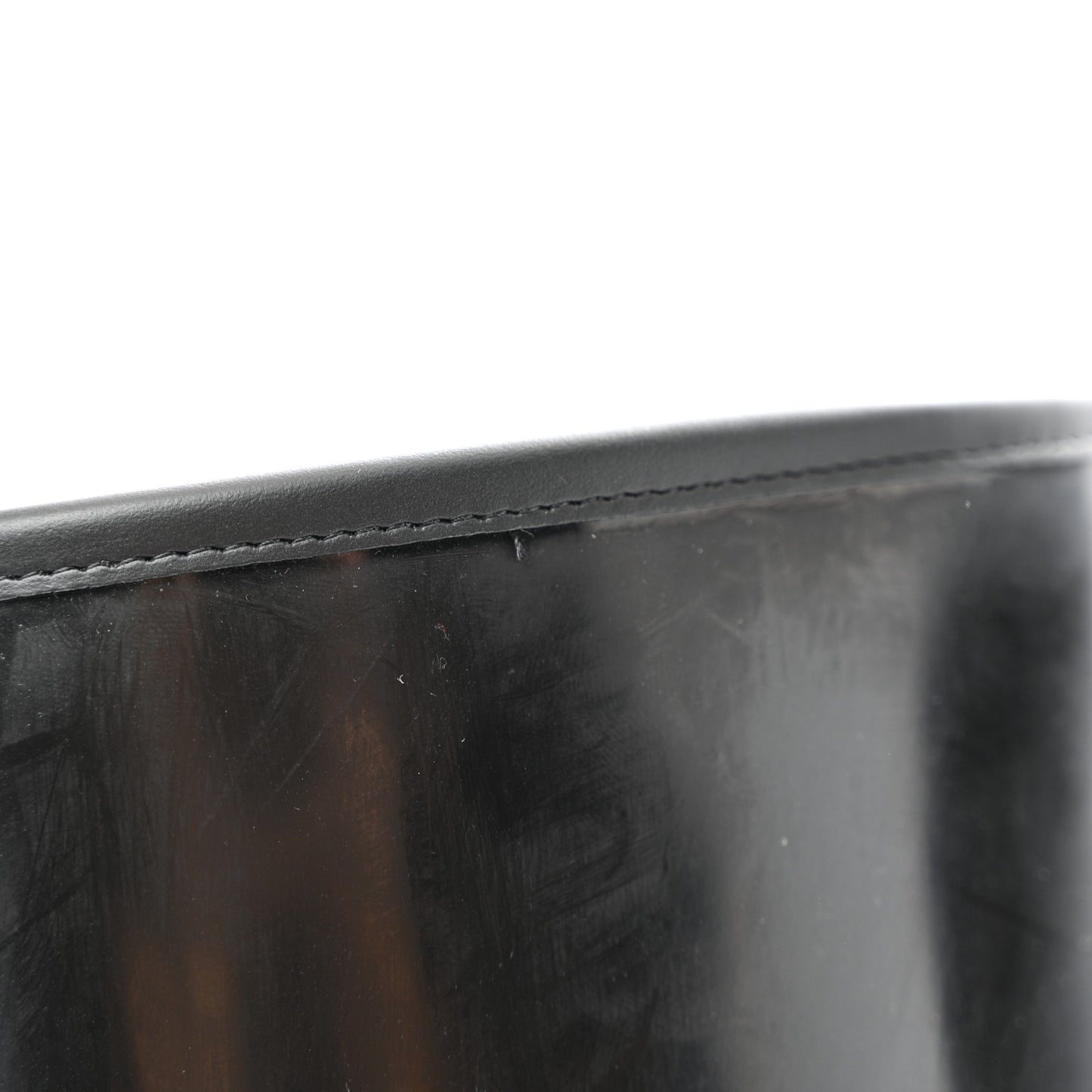 Rubber Horsebit Knee High Boots 39 Black