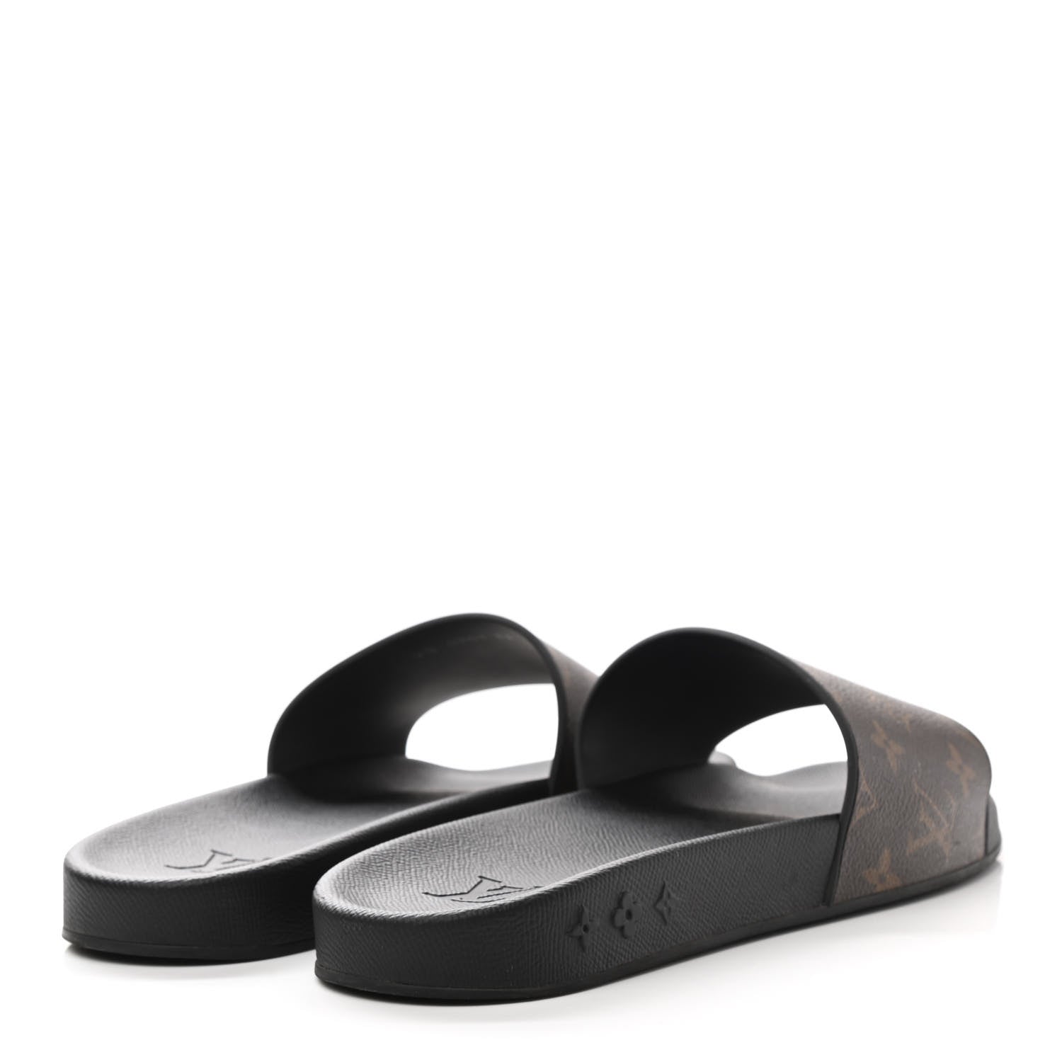 Louis Vuitton Rubber Monogram Mens Waterfront Mules 11 Macassar 4 of 8