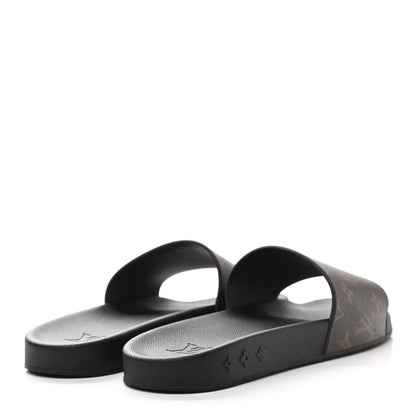 Louis Vuitton Rubber Monogram Mens Waterfront Mules 11 Macassar 4 of 8