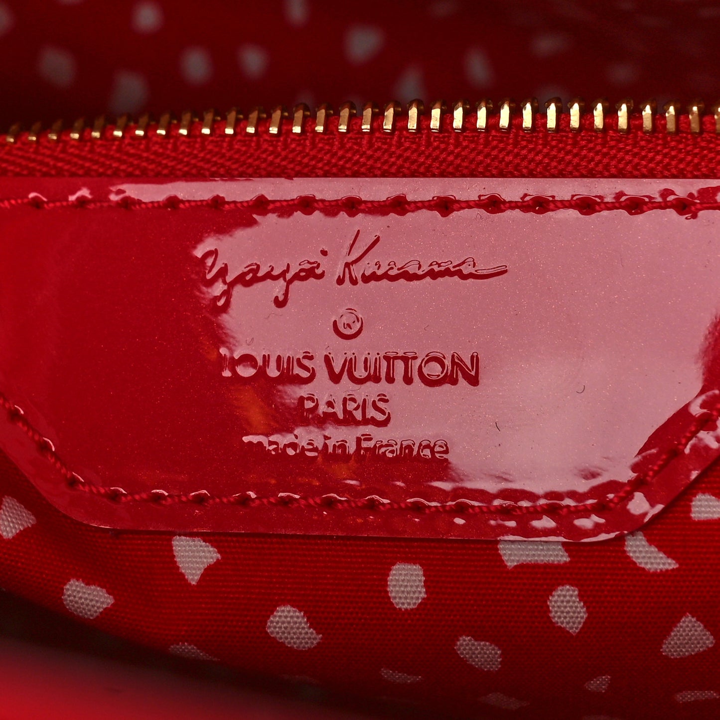 Vernis Kusama Infinity Dots Lockit MM Red