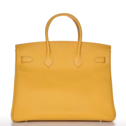 Hermes Epsom Birkin 35 Jaune D'Or 5 of 29