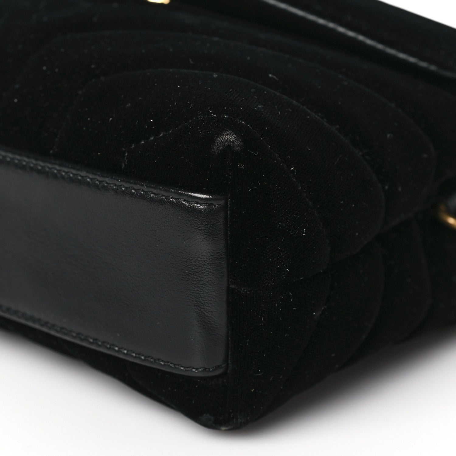 Saint Laurent Velvet Y Quilted Monogram Toy Loulou Chain Satchel French Black 9 of 9