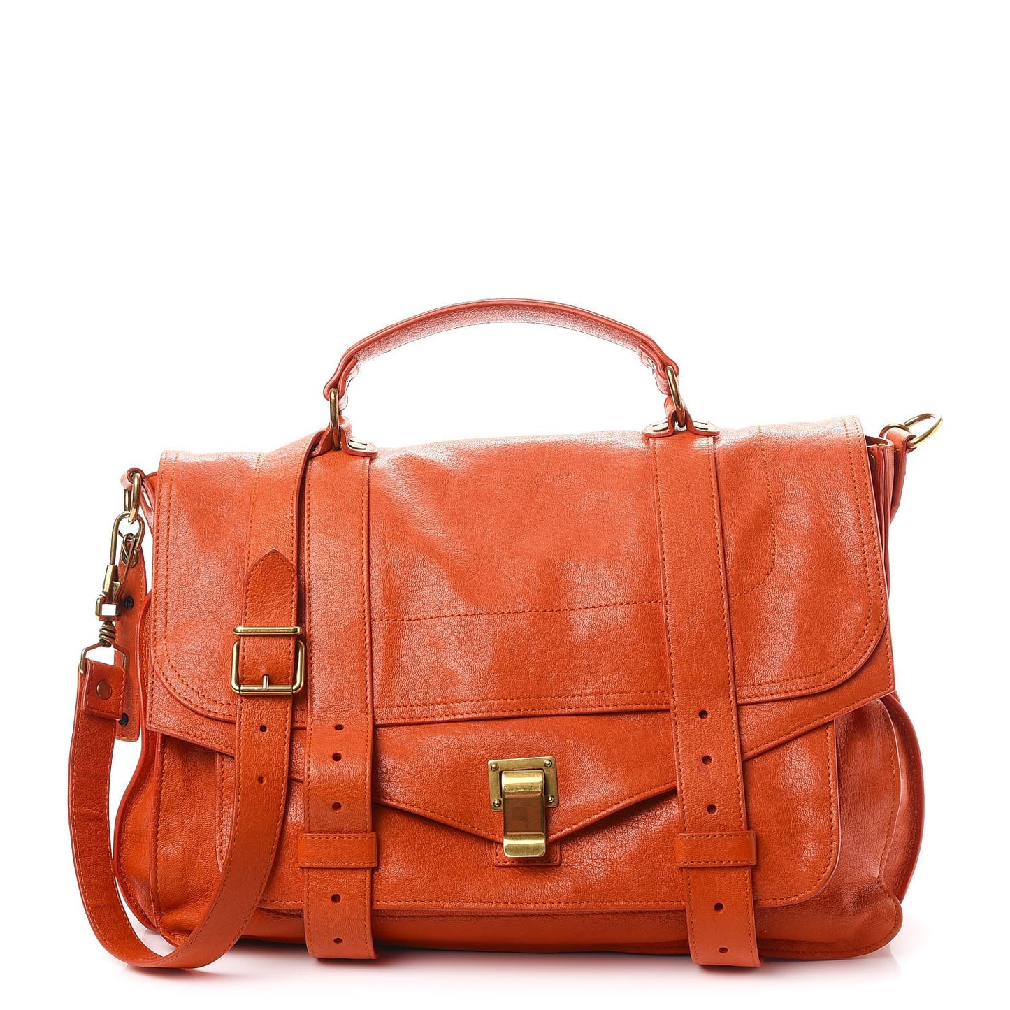 Lambskin Large PS1 Satchel Orange