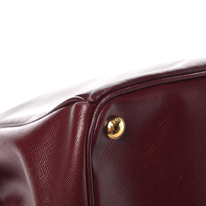 Prada Saffiano Lux Extra Large Galleria Double Zip Tote Granato 12 of 13