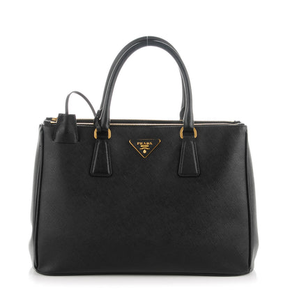 Prada Saffiano Medium Galleria Double Zip Tote Black 1 of 8