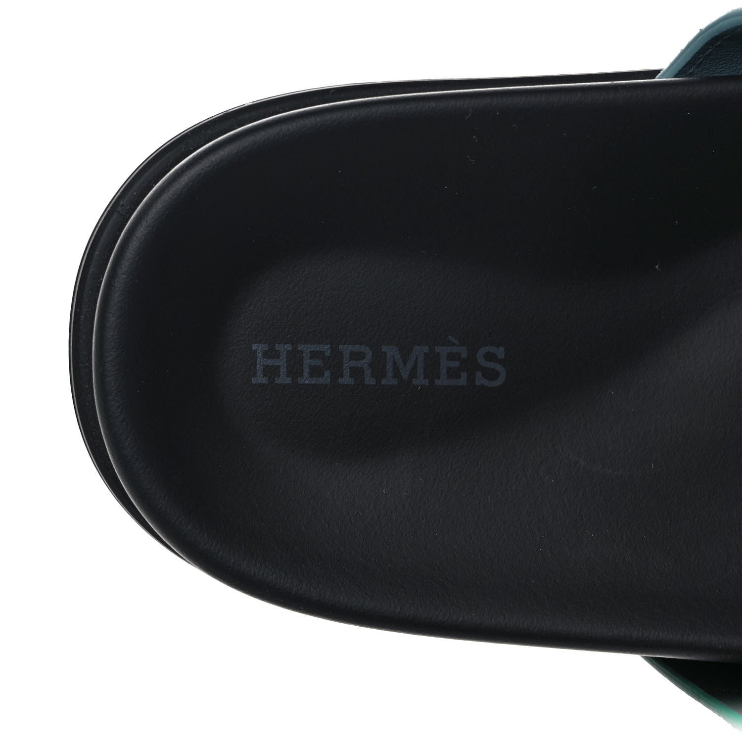 Hermes Suede Goatskin Womens Chypre Sandals 38 Vert Cactus Vert d'eau 38 7 of 8