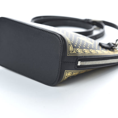 Gucci X SEGA Calfskin GUCCY Stars Mini Dome Shoulder Bag Black Gold 7 of 10
