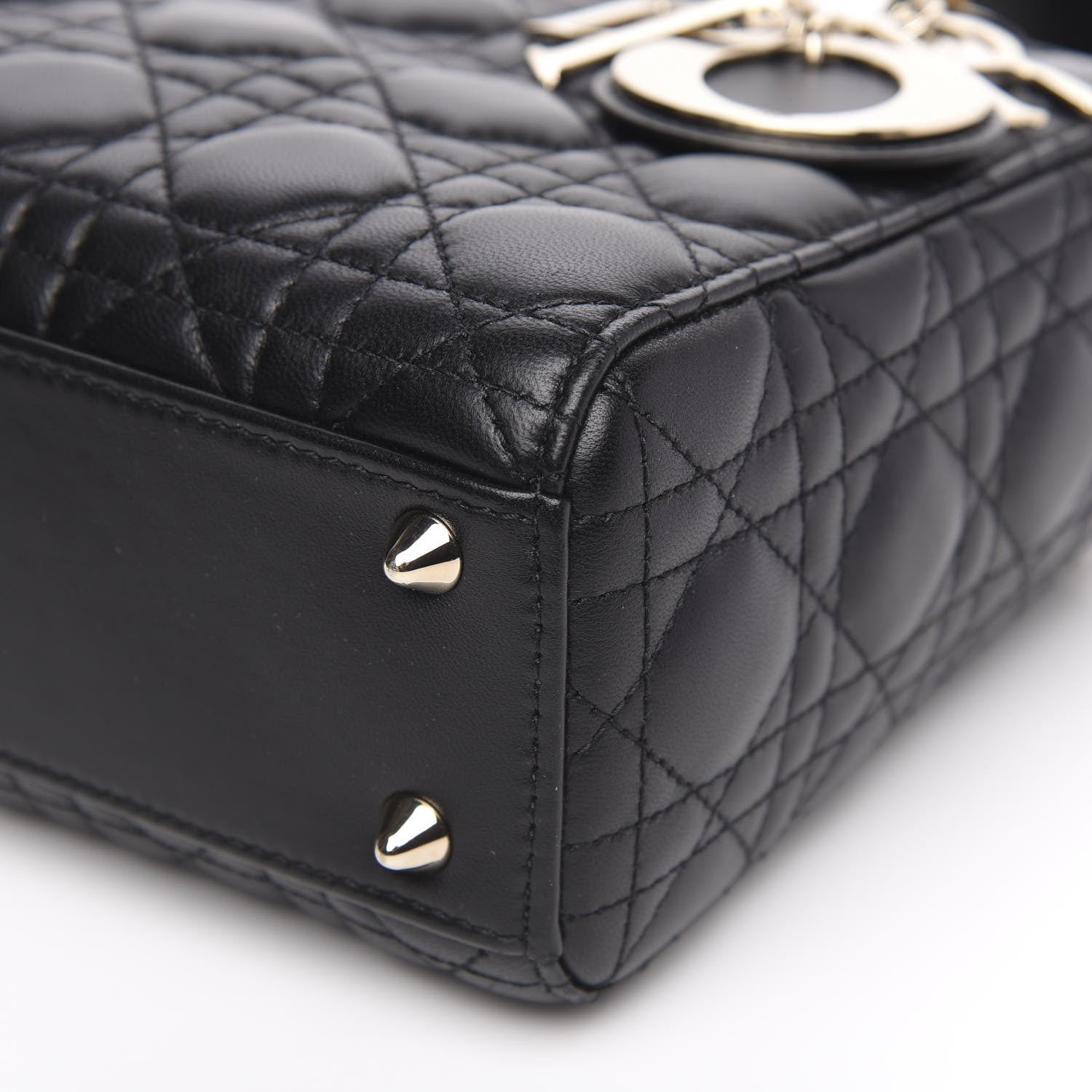 Christian Dior Lambskin Cannage Small My ABCDior Lady Dior Black 8 of 10