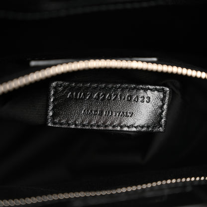 Saint Laurent Patent Calfskin Suzanne Shopping Tote Black 6 of 11