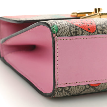 Gucci GG Supreme Monogram Strawberry Small Padlock Shoulder Bag 9 of 11