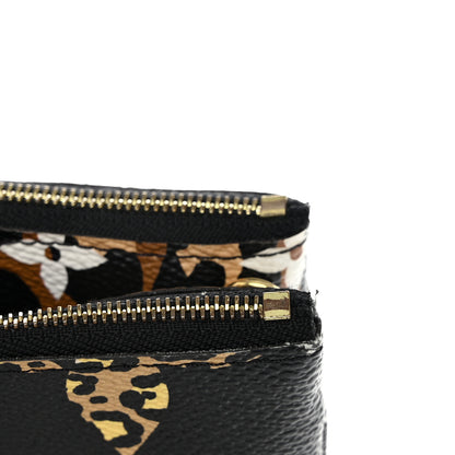 Louis Vuitton Monogram Giant Jungle Pochette Double Zip Black 11 of 12