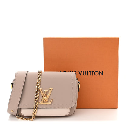 Louis Vuitton Grained Calfskin Lockme Tender Greige 10 of 10