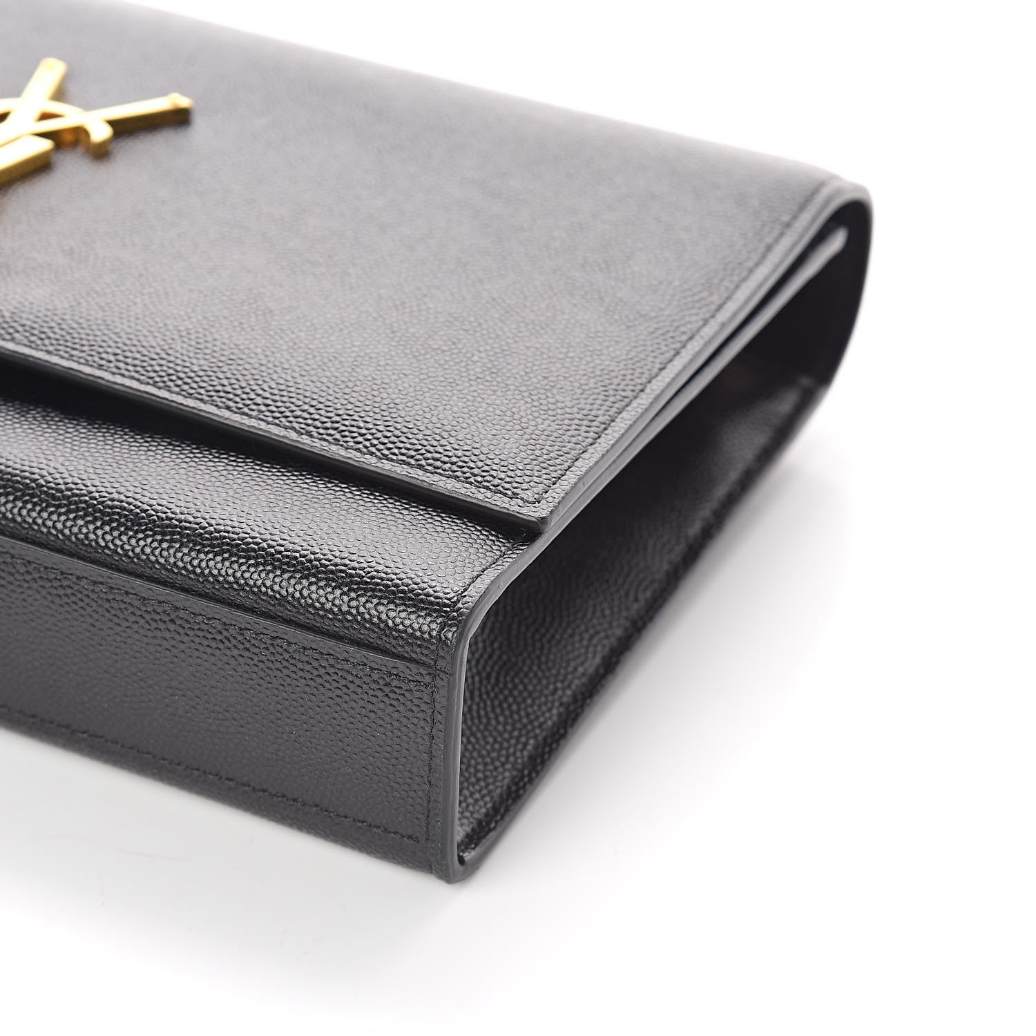 Saint Laurent Grain De Poudre Medium Classic Monogram Kate Satchel Black 9 of 9