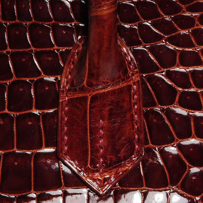 Hermes Shiny Porosus Crocodile Birkin 35 Miel 7 of 29