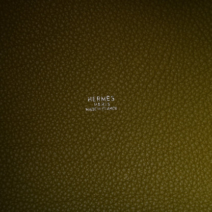 Hermes Taurillon Clemence Picotin 22 MM Chartreuse 6 of 8