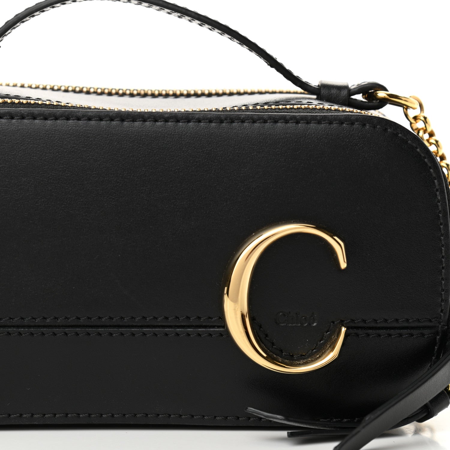 Chloe Calfskin Mini C Vanity Bag Black 10 of 12