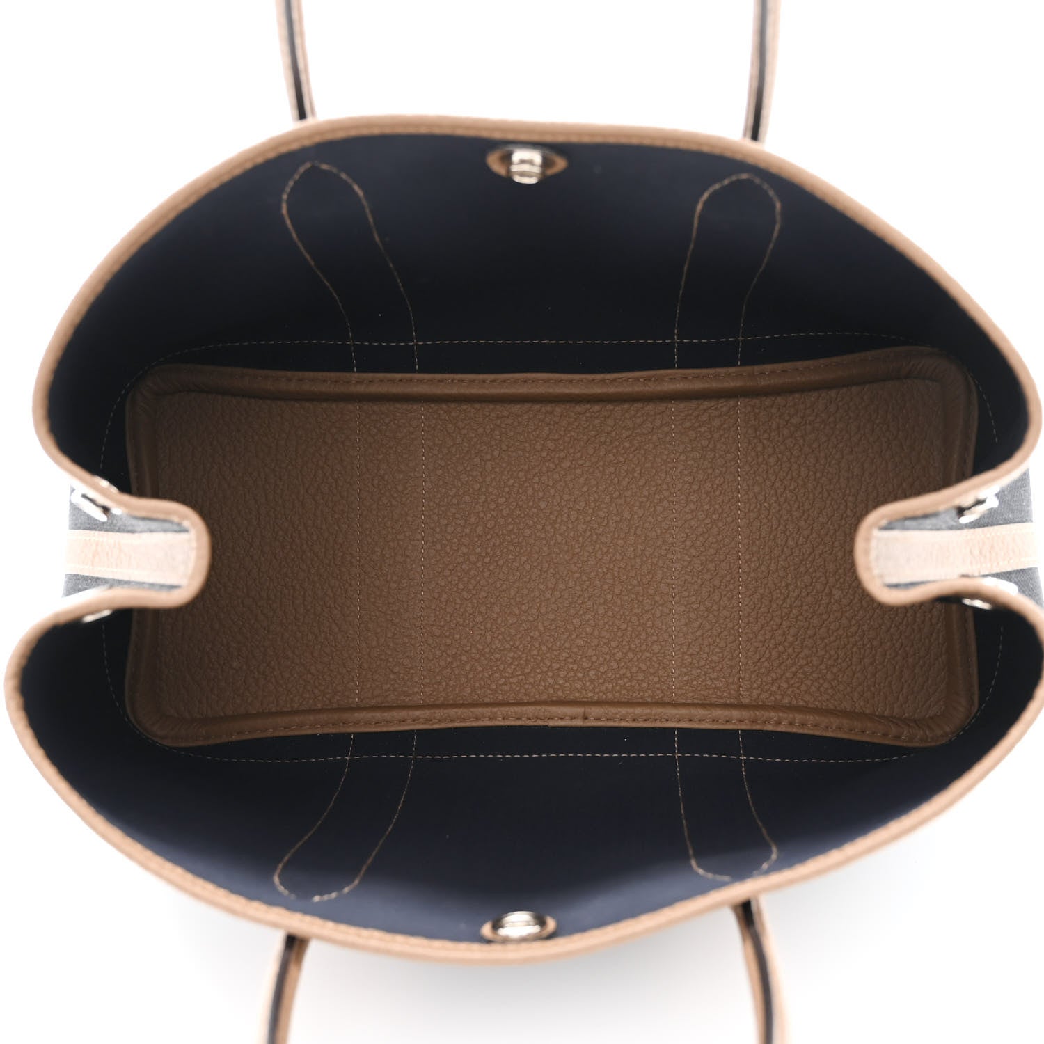 Hermes Toile Militaire Vache Country Garden Party Tote 30 Black Bleu Marine Beige Weimar 5 of 10