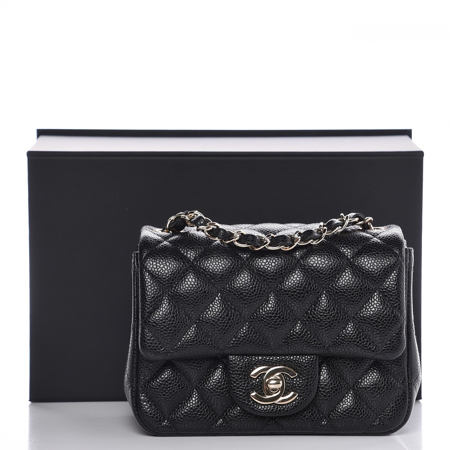 Chanel Caviar Quilted Mini Square Flap Black 8 of 8
