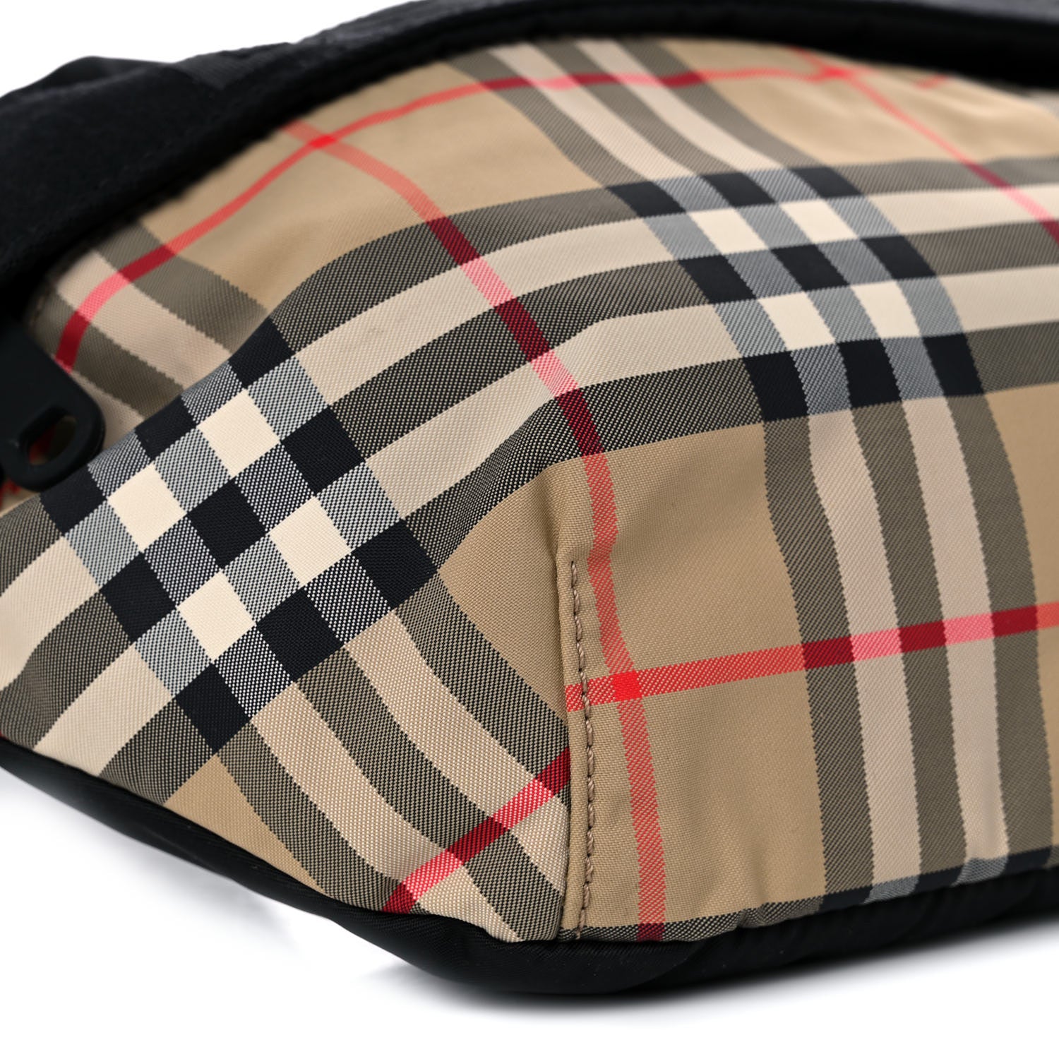 Burberry Nylon Vintage Check Sonny Bum Bag Archive Beige Black 8 of 12