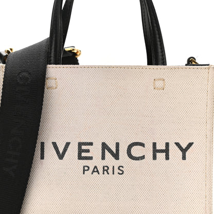 Givenchy Canvas Mini Bond Shopper Tote Beige Black 7 of 9