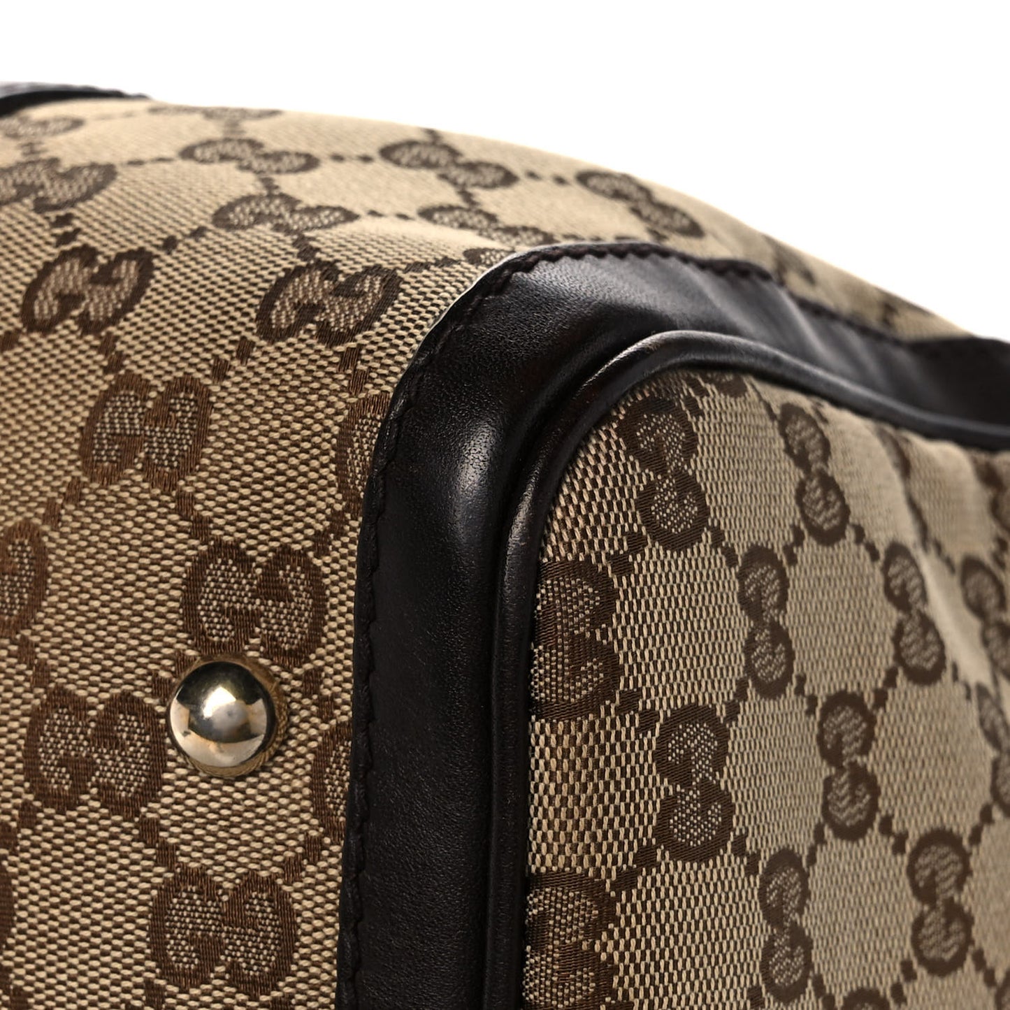 Monogram Vintage Web Medium Boston Dark Brown