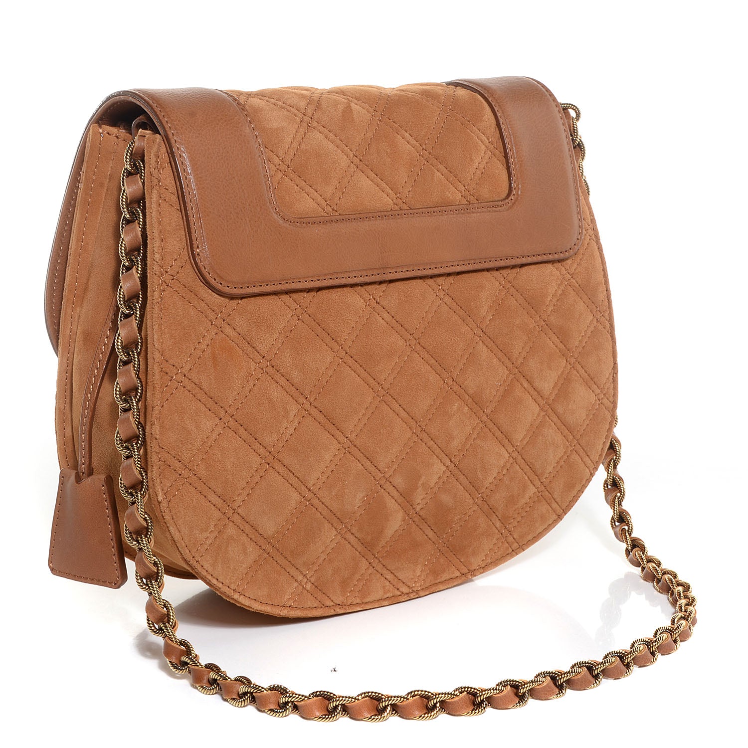 Marc Jacobs Quilted Suede Saffron Shoulder Bag Camel 3 of 9