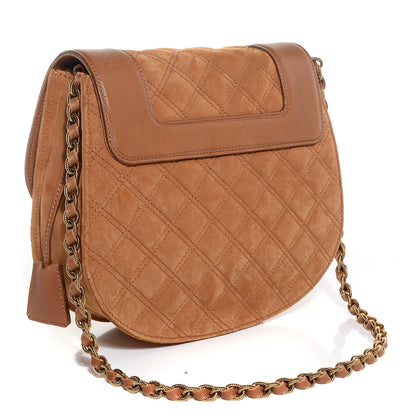 Marc Jacobs Quilted Suede Saffron Shoulder Bag Camel 3 of 9