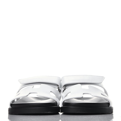 Hermes Calfskin Womens Chypre Sandals 36 White 2 of 8