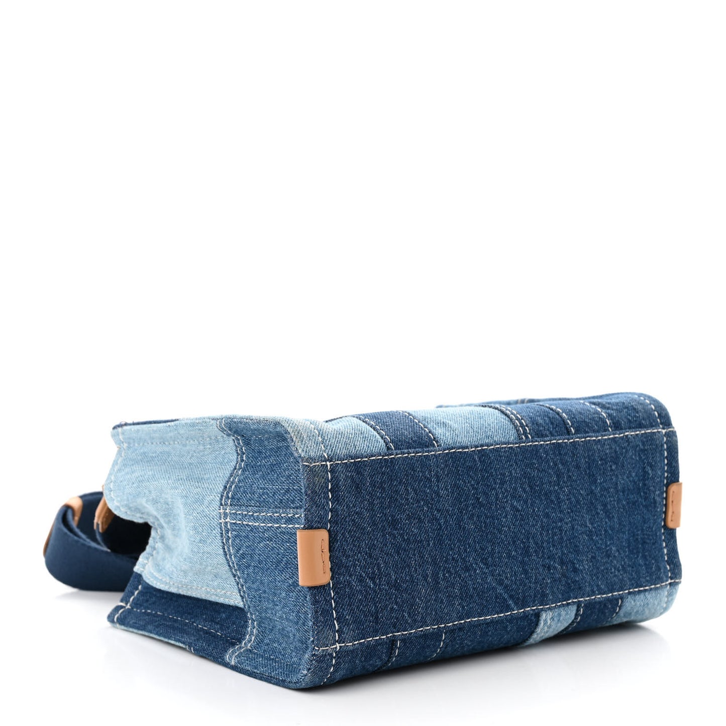 Denim Canvas Small Tote Bag Blue