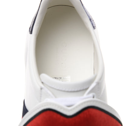 Gucci Calfskin Ayers Web Blind for Love Embroidered Womens Ace Sneakers 36 White 8 of 9