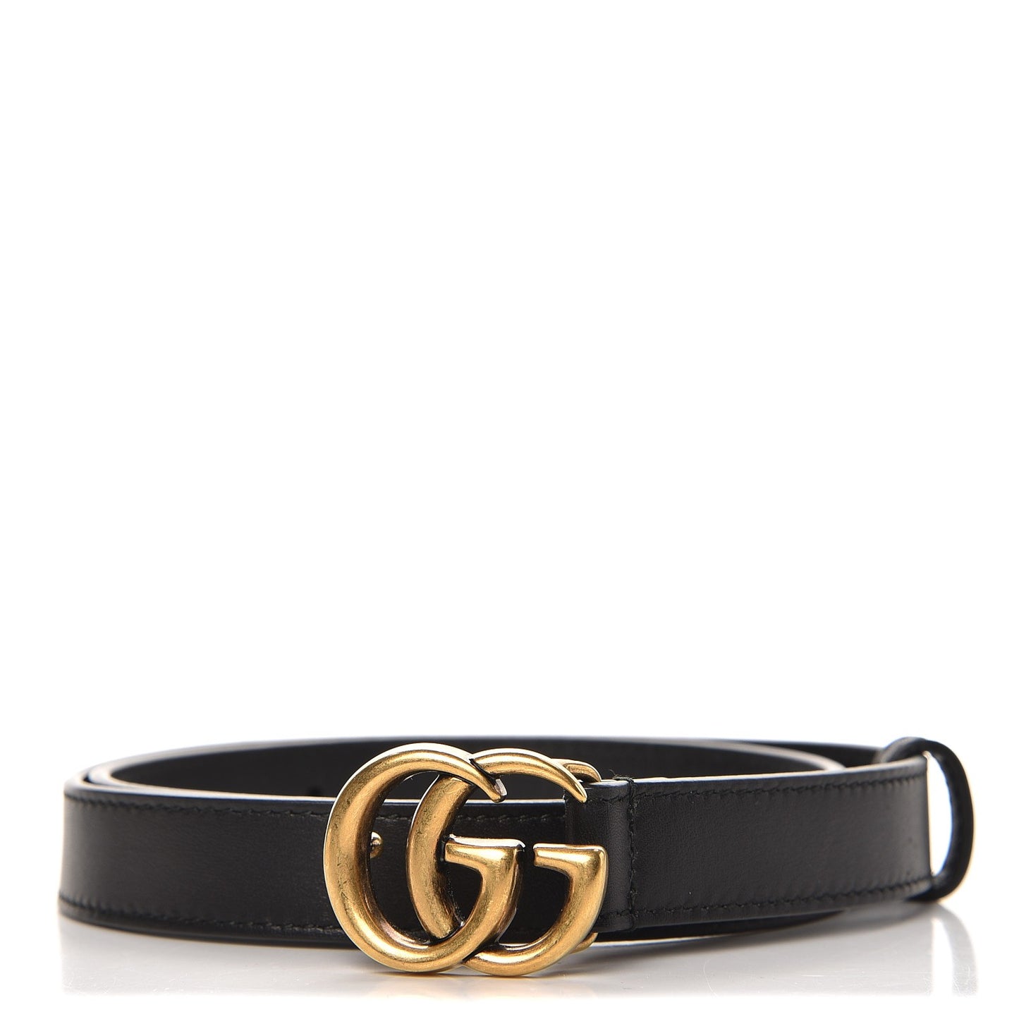 Calfskin Double G 20mm Belt 65 26 Black