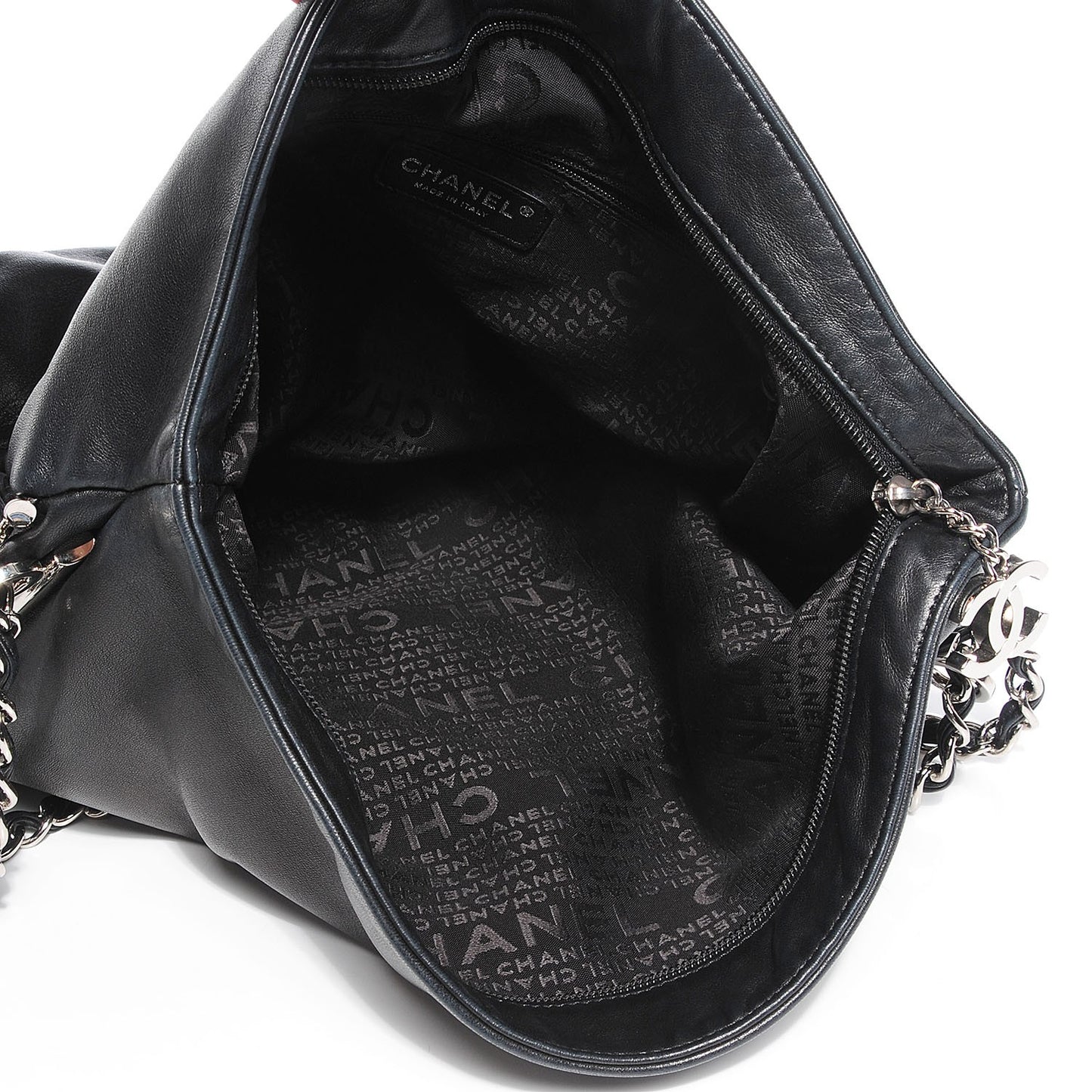 Lambskin Large Ultimate Soft Tote Black