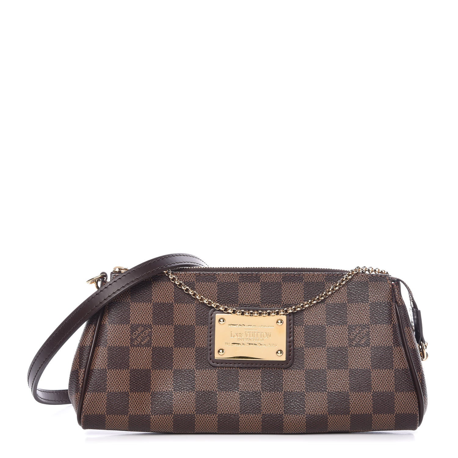 Louis Vuitton Damier Ebene Eva Clutch 1 of 11