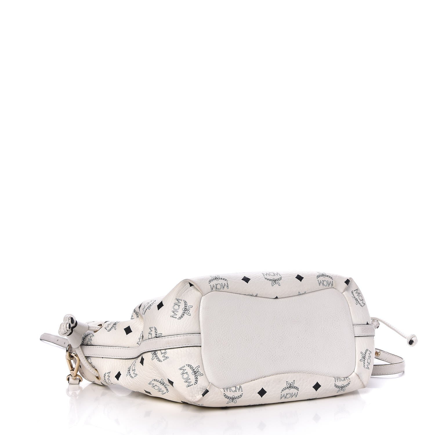 MCM Visetos Drawstring Bag White 5 of 21