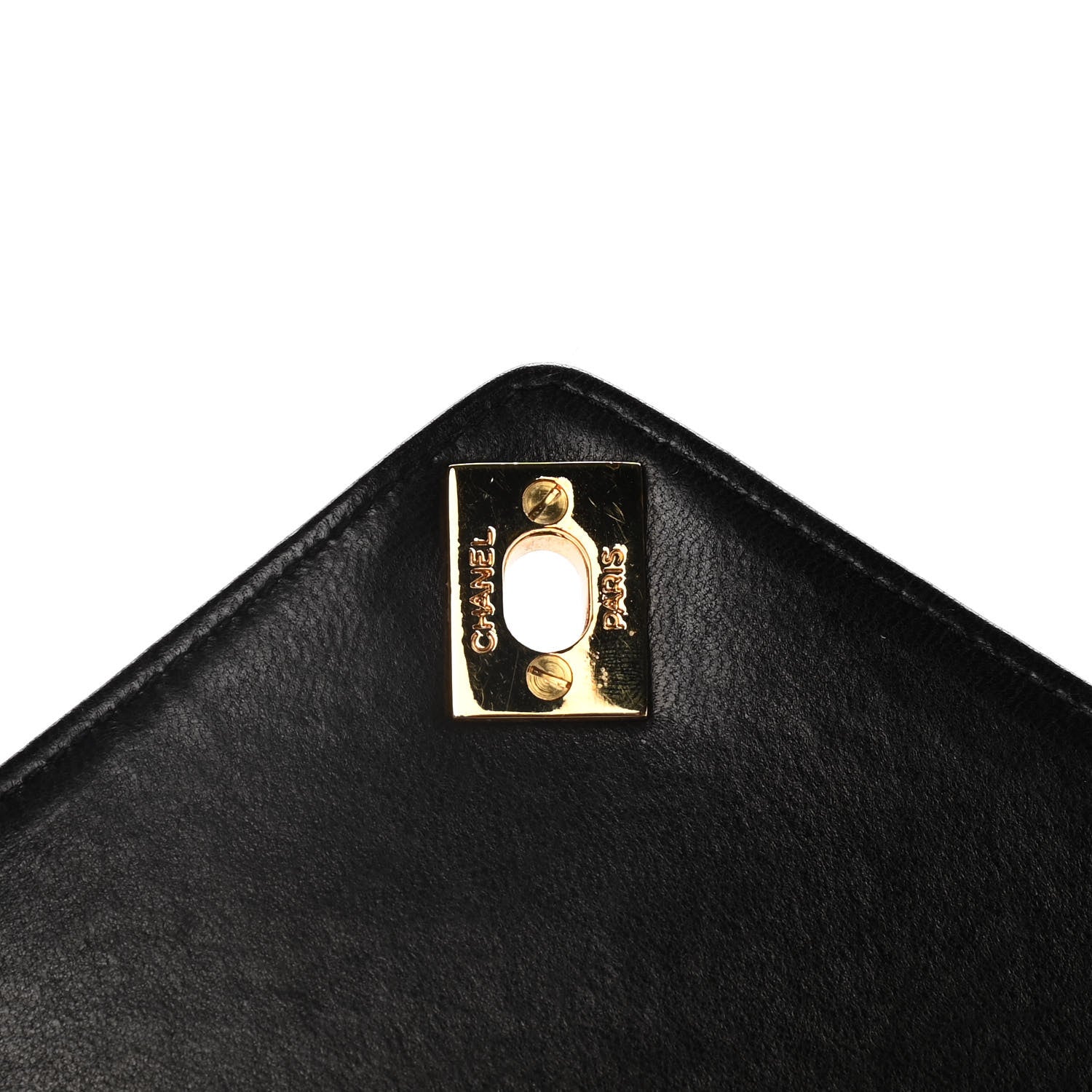 Chanel Lambskin Quilted Chevron Small Single Flap Black 16 of 19